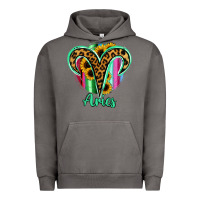 Pigment Tornado Aries Zodiac Sign Sunflower Leopard Serape Urban Hoodie - RanaPortraitStore