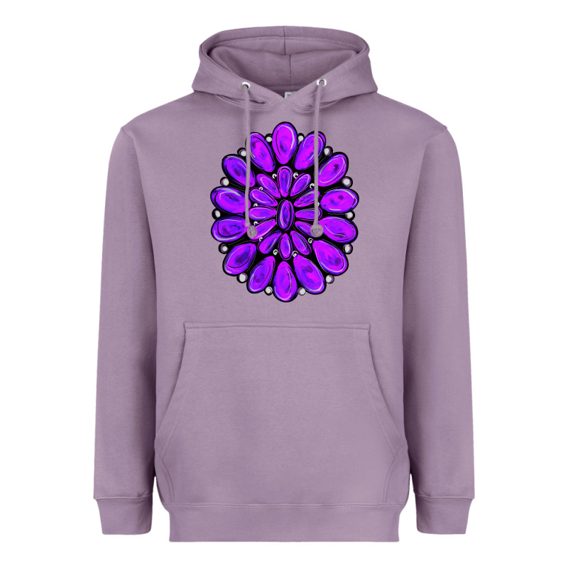 Purple Gemstone Jewelny Heavyweight Hoodie by RanaPortraitStore | Teevron