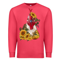 Cardinal sunflower rooster with leopard Premium Sweatshirt - RanaPortraitStore