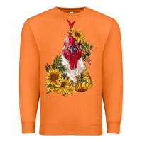 Carrot sunflower rooster with leopard Premium Sweatshirt - RanaPortraitStore