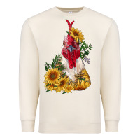 Sandshell sunflower rooster with leopard Premium Sweatshirt - RanaPortraitStore