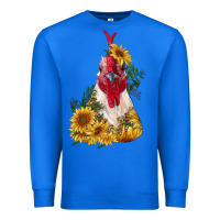 True Royal sunflower rooster with leopard Premium Sweatshirt - RanaPortraitStore