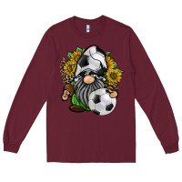 Burgundy soccer gnome Long Sleeve Tee - RacoonDesign