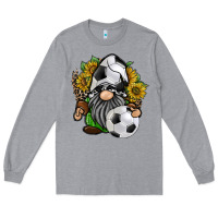 Heather Grey soccer gnome Long Sleeve Tee - RacoonDesign