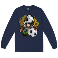 Navy soccer gnome Long Sleeve Tee - RacoonDesign