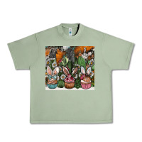 Oil Green easter Urban Heavy Tee - CowhideDigitalArt