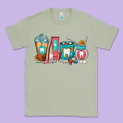 Dentist Coffee Cups Classic Tee Designed By Fadigitalartstudio