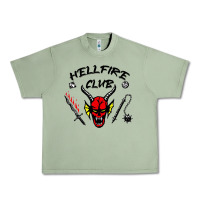 Oil Green hellfire club strangerthings Urban Heavy Tee - baoMotion