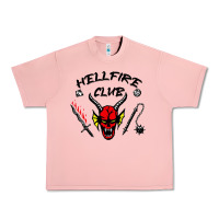 Salmon hellfire club strangerthings Urban Heavy Tee - baoMotion