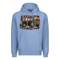 Colony Blue western tracktor Premium Hoodie - RanaPortraitStore
