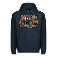 Navy western tracktor Premium Hoodie - RanaPortraitStore