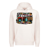 Pale Pink western tracktor Premium Hoodie - RanaPortraitStore