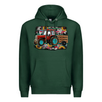 Sports Green western tracktor Premium Hoodie - RanaPortraitStore