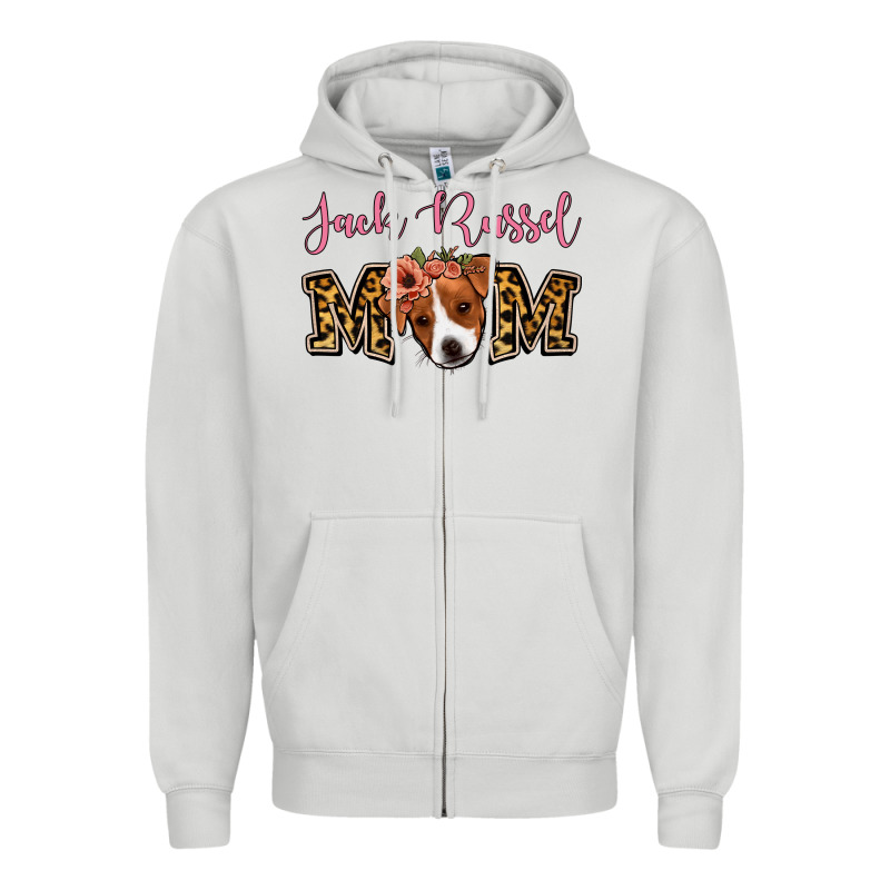 Jack Russel Mom Zipper Hoodie by Jasminsmagicworld | Teevron