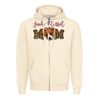 Sandshell Jack Russel Mom Zipper Hoodie - Jasminsmagicworld