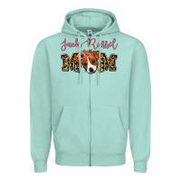 Seafoam Jack Russel Mom Zipper Hoodie - Jasminsmagicworld