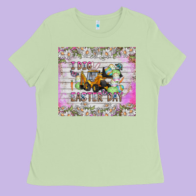 I Dig Easter Day Ladies Tee Designed By Cowhidedigitalart