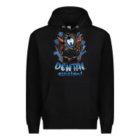 Black dental assistant messy bun Premium Hoodie - BarkalooDesign