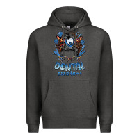 Charcoal Heather dental assistant messy bun Premium Hoodie - BarkalooDesign