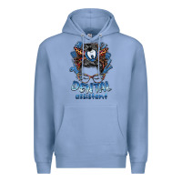 Colony Blue dental assistant messy bun Premium Hoodie - BarkalooDesign