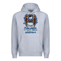 Heather Grey dental assistant messy bun Premium Hoodie - BarkalooDesign