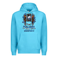 Ocean Blue dental assistant messy bun Premium Hoodie - BarkalooDesign