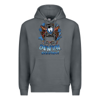 Rock dental assistant messy bun Premium Hoodie - BarkalooDesign