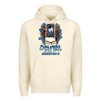Sandshell dental assistant messy bun Premium Hoodie - BarkalooDesign