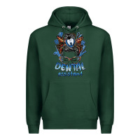 Sports Green dental assistant messy bun Premium Hoodie - BarkalooDesign