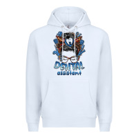 White dental assistant messy bun Premium Hoodie - BarkalooDesign