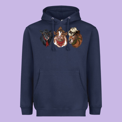 Hangin With My Heifers Heavyweight Hoodie Designed By Ranaportraitstore