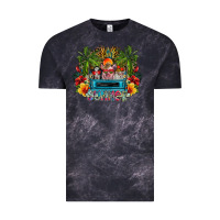 Cloud Black Summer Vintage Tee - CowhideDigitalArt