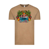 Vintage Coffee Summer Vintage Tee - CowhideDigitalArt