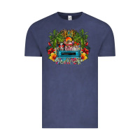 Vintage Denim Summer Vintage Tee - CowhideDigitalArt