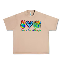 Burro Peace Love Hairstylist Urban Heavy Tee - Jasminsmagicworld