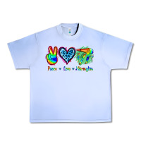 Grape Ice Peace Love Hairstylist Urban Heavy Tee - Jasminsmagicworld