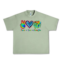 Oil Green Peace Love Hairstylist Urban Heavy Tee - Jasminsmagicworld