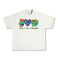 Pistachio Peace Love Hairstylist Urban Heavy Tee - Jasminsmagicworld