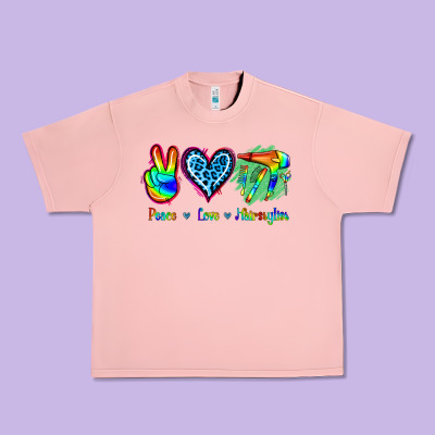 Peace Love Hairstylist Urban Heavy Tee Designed By Jasminsmagicworld