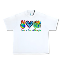 White Peace Love Hairstylist Urban Heavy Tee - Jasminsmagicworld