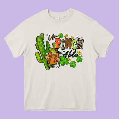 Un Pinch Able St. Patrick's Heavy Core Tee Designed By Fadigitalartstudio
