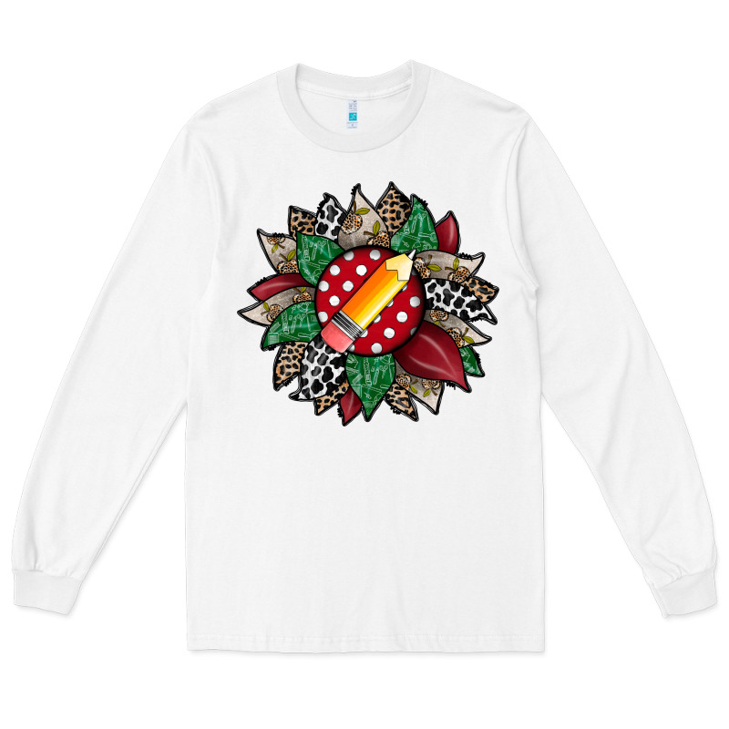 Teacher Sunflower Long Sleeve Tee by RacoonDesign | Teevron