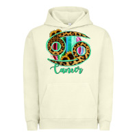 Pigment Pistachio Cancer Zodiac Sign Sunflower Leopard Serape Urban Hoodie - RanaPortraitStore