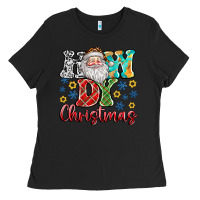 Black How Dy Christmas Ladies Tee - CowhideDigitalArt