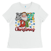 White How Dy Christmas Ladies Tee - CowhideDigitalArt