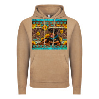 Vintage Coffee Rottweiler with western background Vintage Hoodie - Artiststas