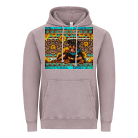 Vintage Zinc Rottweiler with western background Vintage Hoodie - Artiststas