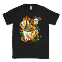 Black Simmental Cow Bobba Cup Classic Tee - FaDigitalArtStudio