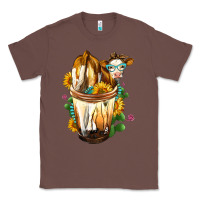 Chestnut Simmental Cow Bobba Cup Classic Tee - FaDigitalArtStudio