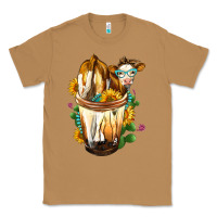 Toasted Coconut Simmental Cow Bobba Cup Classic Tee - FaDigitalArtStudio